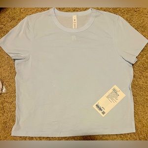 NWT LULU WOMENS CLASSIC FIT COTTON TEE SZ 8